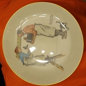 Norman Rockwell "A Helping Hand" Collectors Plate